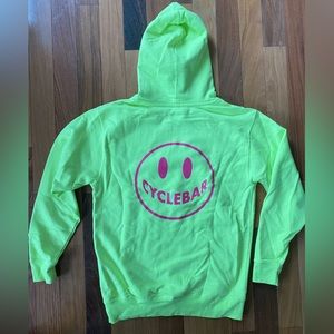 Neon yellow Cyclebar hoodie. Glow collection. Like new, size medium.